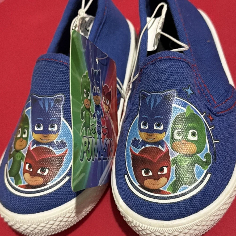 PJ Masks Toddler Slip On Shoes Canvas Size 7 Girls Boys